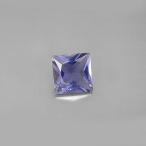 iolita Azul violeta natural de 0.79 ct, Cuadrado, VS