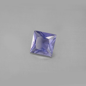 iolita Azul violeta natural de 0.79 ct, Cuadrado, VS