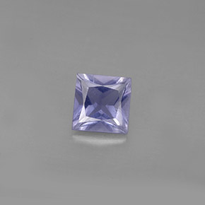 Iolita azul natural de 0,88 ct, cuadrado, VS