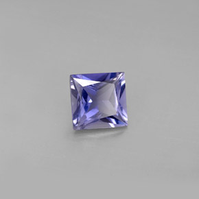 Iolita azul natural de 0,94 ct, cuadrado, VS
