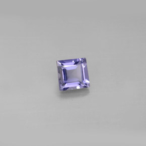 Iolita azul natural de 0,55 ct, cuadrado, VS