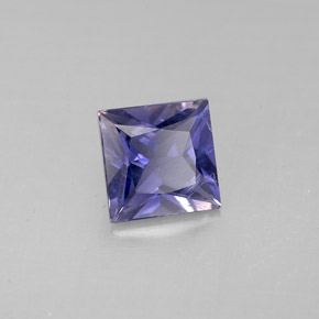 Iolita azul natural de 0,78 ct, cuadrado, VS