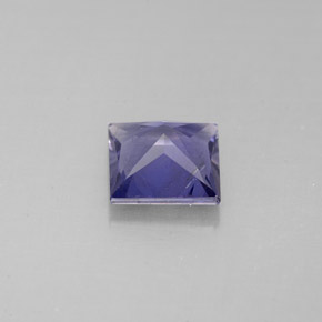 Iolita azul natural de 0,78 ct, cuadrado, VS