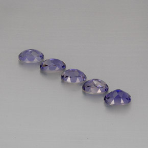 Gemas de iolita azul natural de  ct, corte óvalo, VS