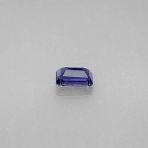 Iolita azul natural de 0,33 ct, corte esmeralda, VS