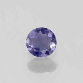 iolita Azul violeta natural de 0.18 ct, Corte Redondo, VS-SI