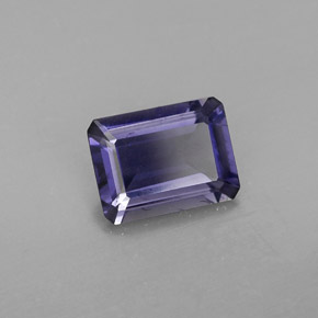 iolita Azul violeta natural de 1.06 ct, corte esmeralda, VS