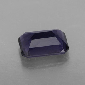 Iolita violeta natural de 1,27 ct, corte esmeralda, VVS-VS