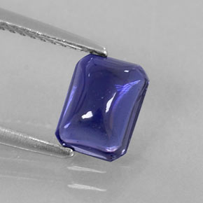 iolita Azul violeta natural de 1.25 ct, Transparente, Transparente / Translúcido