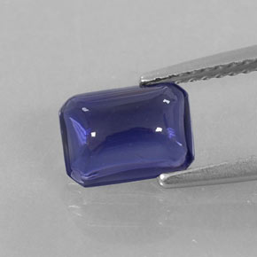Iolita azul natural de 1,29 ct, transparente, transparente / translúcido