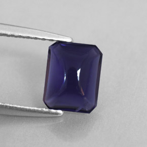 Iolita violeta natural de 1,07 ct, transparente, transparente / translúcido