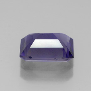 Iolita azul natural de 1,15 ct, corte esmeralda, VS-SI