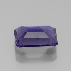 Iolita azul natural de 1,06 ct, corte esmeralda, VVS-VS