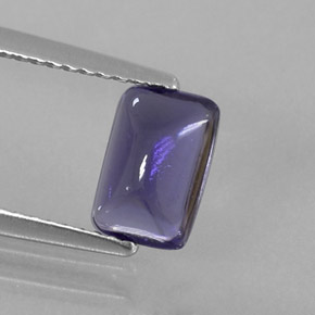 Iolita azul natural de 0,79 ct, transparente, transparente / translúcido