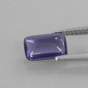 Iolita azul natural de 0,79 ct, transparente, transparente / translúcido