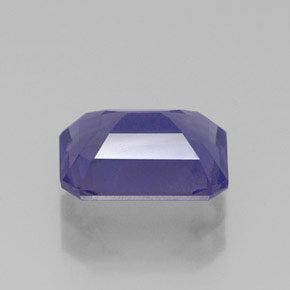 Iolita azul natural de 1,14 ct, corte esmeralda, VS