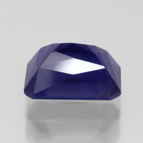 iolita Azul violeta natural de 3.08 ct, corte esmeralda, VS-SI