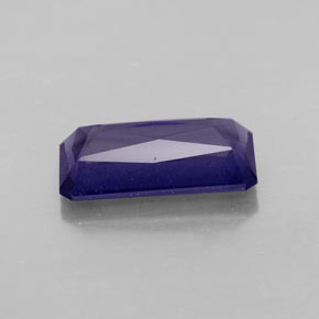 Iolita azul natural de 2,36 ct, corte esmeralda, VS-SI