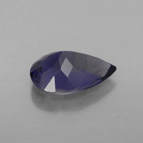 Iolita azul natural de 1,51 ct, en forma de pera, VS-SI