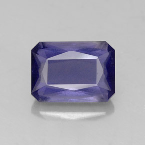 iolita Azul violeta natural de 1.72 ct, corte esmeralda, VS-SI