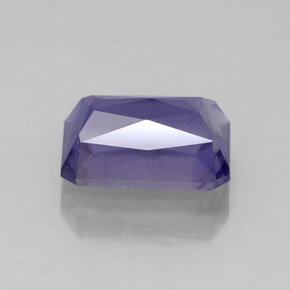 iolita Azul violeta natural de 1.72 ct, corte esmeralda, VS-SI
