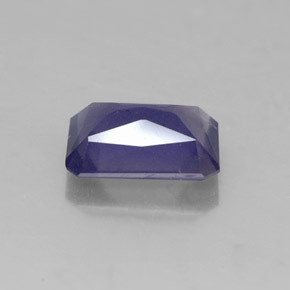Iolita azul natural de 1,12 ct, corte esmeralda, VS-SI