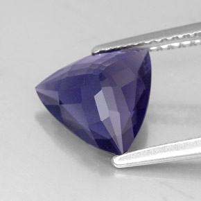 Iolita azul natural de 1,64 ct, trillón, VS-SI