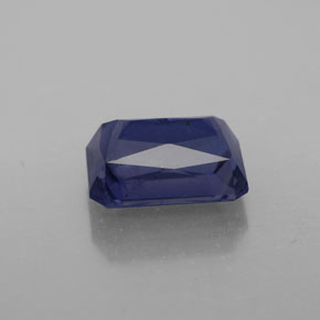 Iolita azul natural de 2,50 ct, corte esmeralda, VS-SI