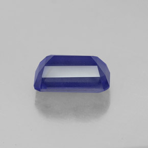 Iolita azul natural de 1,76 ct, corte esmeralda, VS-SI