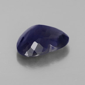 Iolita azul natural de 2,67 ct, forma de corazón, VS-SI