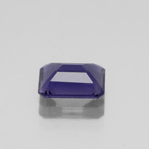 Iolita azul natural de 1,06 ct, corte esmeralda, VS-SI