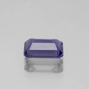 Iolita azul natural de 1,06 ct, corte esmeralda, VS