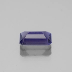 Iolita azul natural de 0,88 ct, corte esmeralda, VS-SI