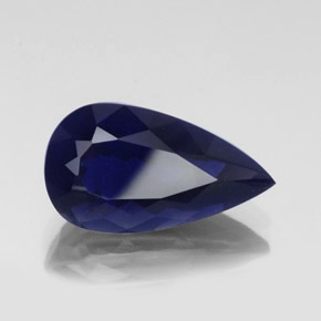 iolita Azul violeta natural de 11.31 ct, En forma de pera, VS-SI