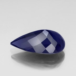 iolita Azul violeta natural de 11.31 ct, En forma de pera, VS-SI
