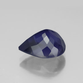 Iolita azul natural de 3,77 ct, en forma de pera, VS-SI
