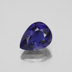 Iolita azul natural de 2,32 ct, en forma de pera, VS-SI
