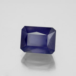 iolita Azul violeta natural de 2.94 ct, corte esmeralda, VS-SI