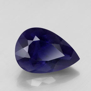 iolita Azul violeta natural de 8.98 ct, En forma de pera, VS-SI
