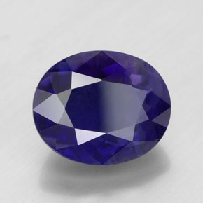 iolita Azul violeta natural de 5.21 ct, Corte Óvalo, VS