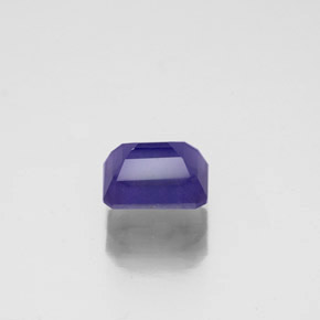 Iolita azul natural de 0,80 ct, corte esmeralda, VS