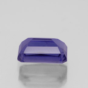 Iolita azul natural de 1,15 ct, corte esmeralda, VS