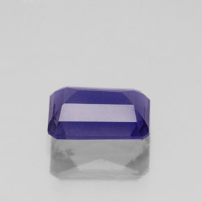 Iolita azul natural de 1,33 ct, corte esmeralda, VS-SI