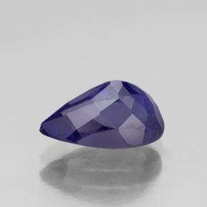 Iolita azul natural de 1,57 ct, en forma de pera, VS-SI