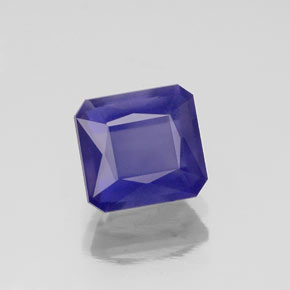 iolita Azul violeta natural de 1.18 ct, corte esmeralda, VS