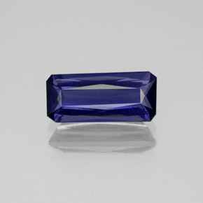 iolita Azul violeta natural de 1.24 ct, corte esmeralda, VS