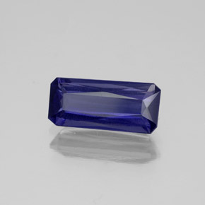 iolita Azul violeta natural de 1.24 ct, corte esmeralda, VS