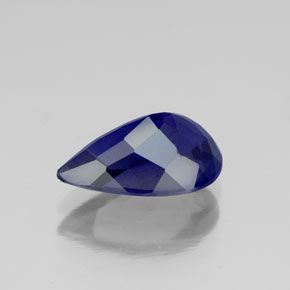 Iolita azul natural de 1,78 ct, en forma de pera, VS-SI