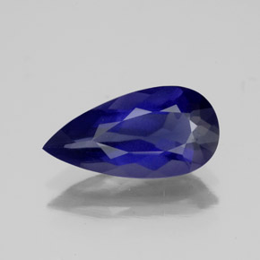 iolita Azul violeta natural de 1.60 ct, En forma de pera, VS