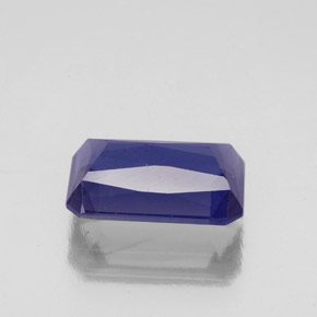 Iolita azul natural de 1,92 ct, corte esmeralda, VS